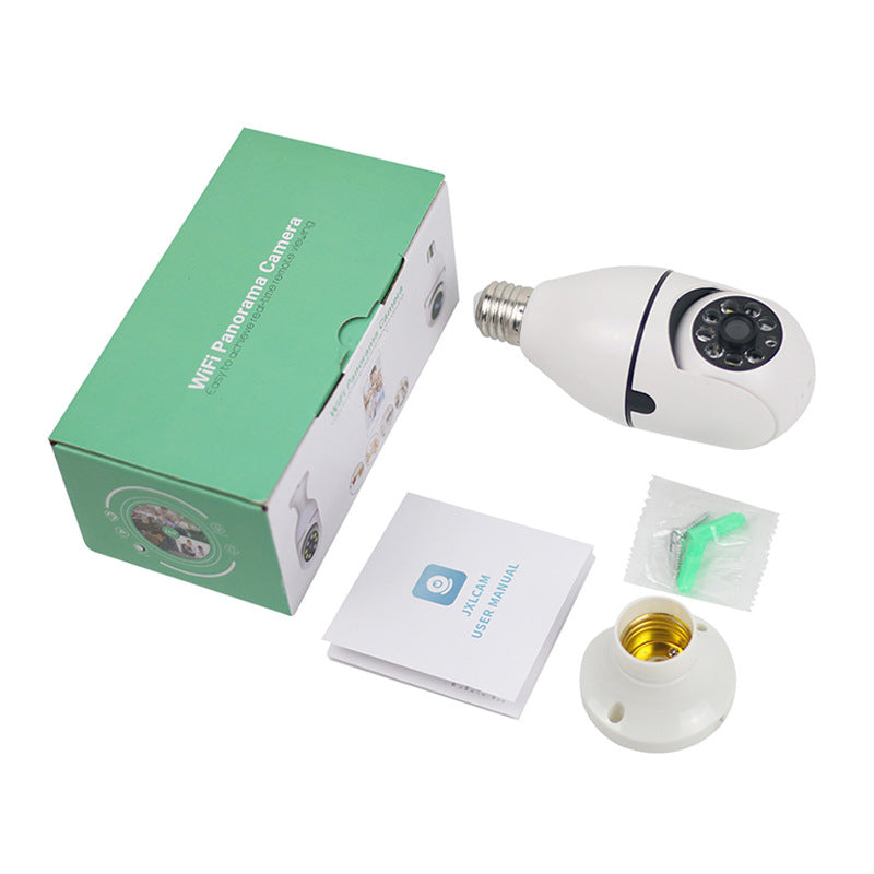 E27 Bulb Camera with 360° HD Night Vision