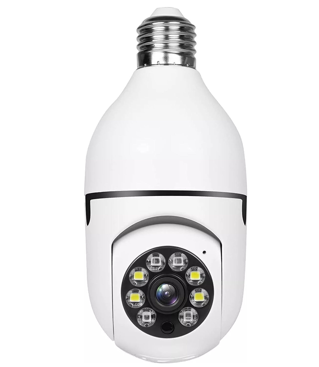 E27 Bulb Camera with 360° HD Night Vision